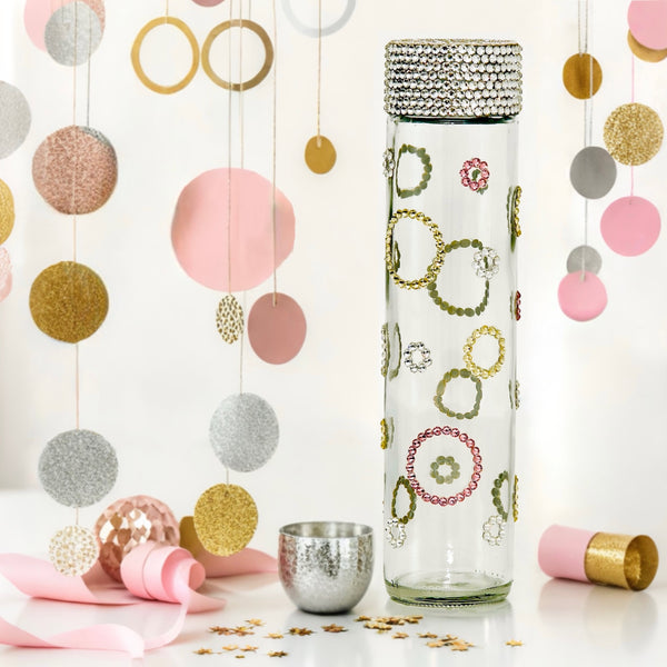 Swarovski and Preciosa crystal-embellished bottle