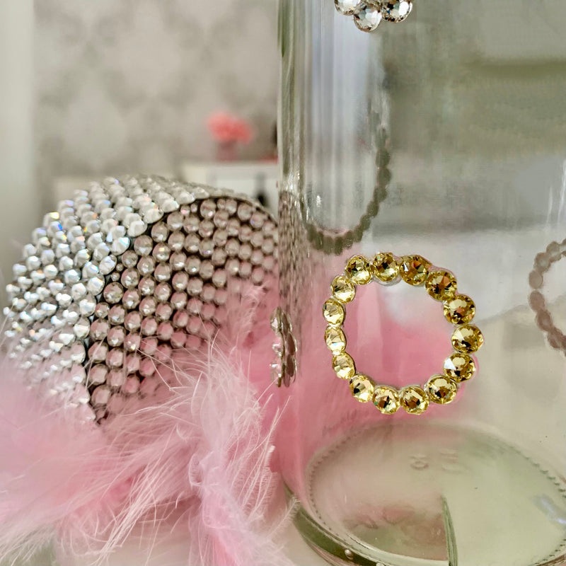 Swarovski and Preciosa crystal-embellished bottle cap