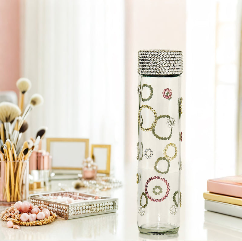 Swarovski and Preciosa crystal-embellished bottle