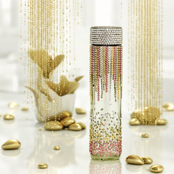 Swarovski and Preciosa crystal-embellished bottle