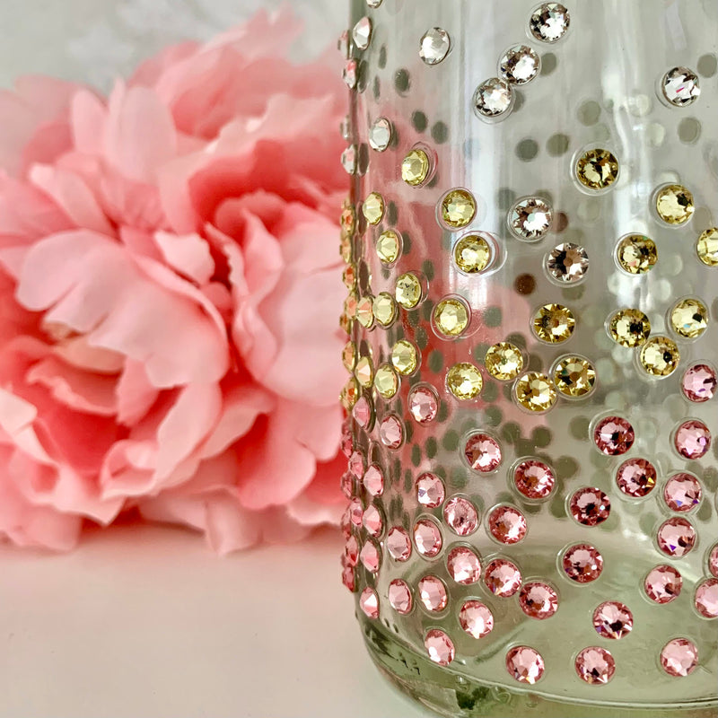 Swarovski and Preciosa crystal-embellished bottle