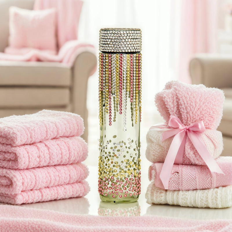 Swarovski and Preciosa crystal-embellished bottle