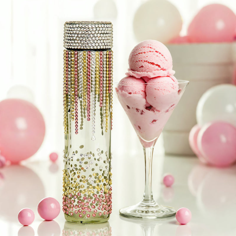 Swarovski and Preciosa crystal-embellished bottle