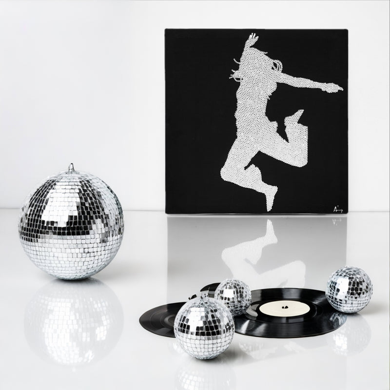 Blinged-out luxury home decor artwork
