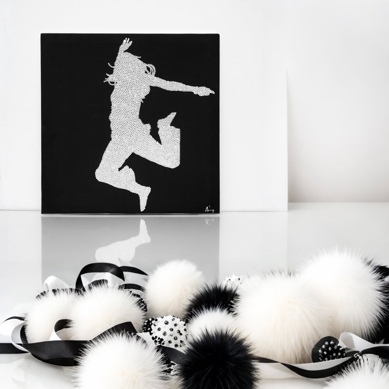 Blinged-out luxury home decor artwork