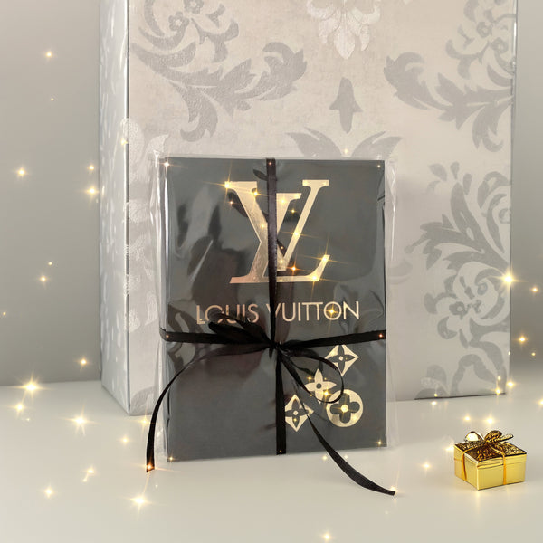 Handcrafted with metallic shiny vinyl sticker foils