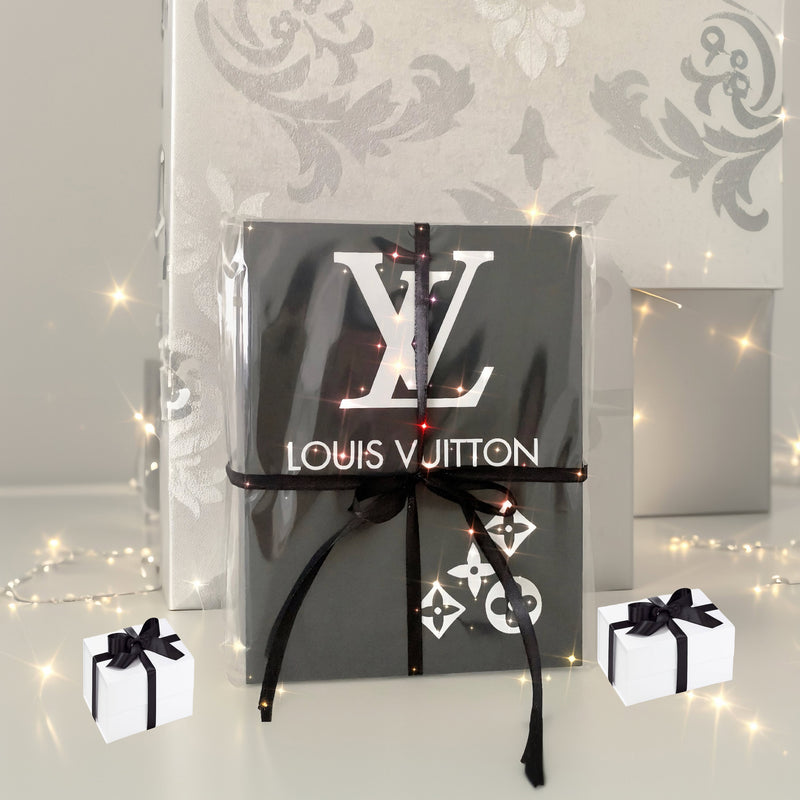 Handcrafted with metallic shiny vinyl sticker foils