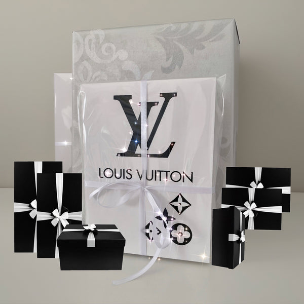 Handcrafted with metallic shiny vinyl sticker foils