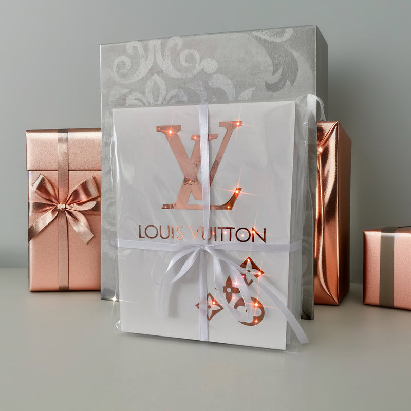 Handcrafted with metallic shiny vinyl sticker foils