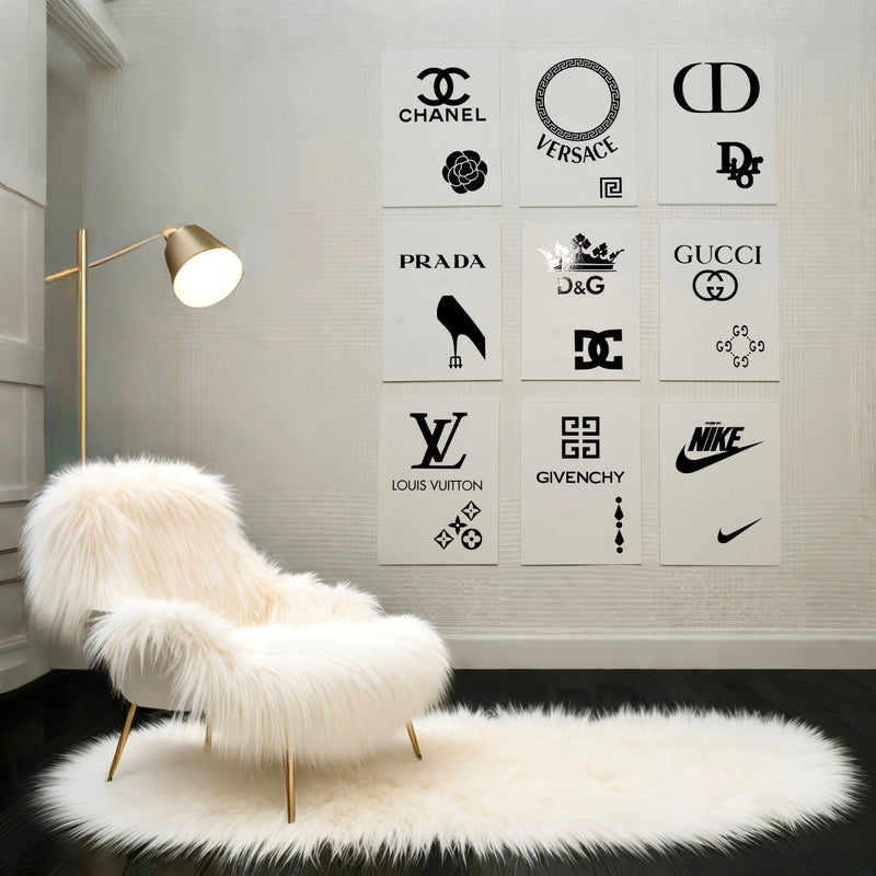 Handcrafted with metallic shiny vinyl sticker foils