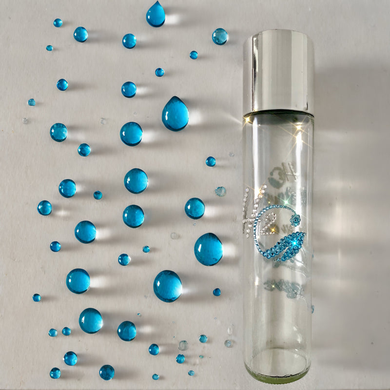 Swarovski and Preciosa crystal-embellished bottle