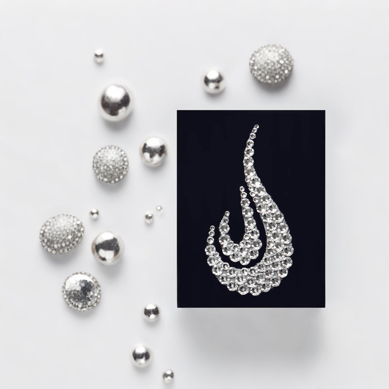 Swarovski crystal-embellished jewelry fridge magnet