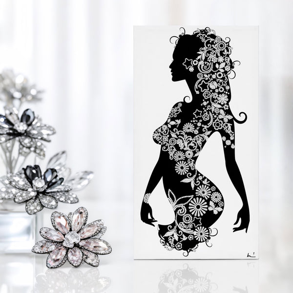 Blinged-out luxury home decor artwork