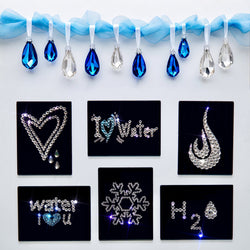 Swarovski crystal-embellished jewelry fridge magnets