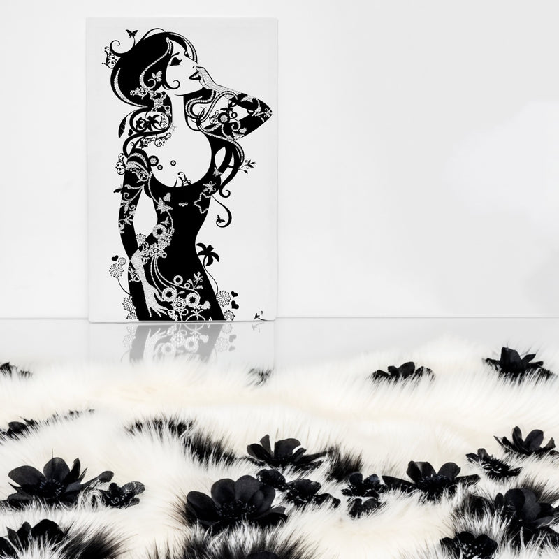 Blinged-out luxury home decor artwork