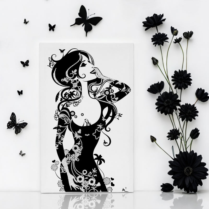 Blinged-out luxury home decor artwork