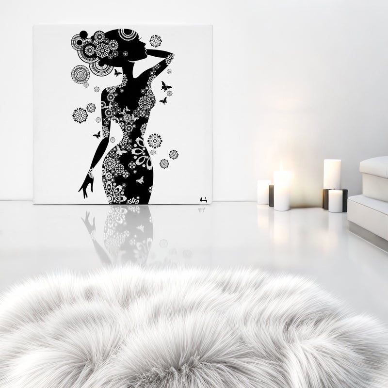 Blinged-out luxury home decor artwork