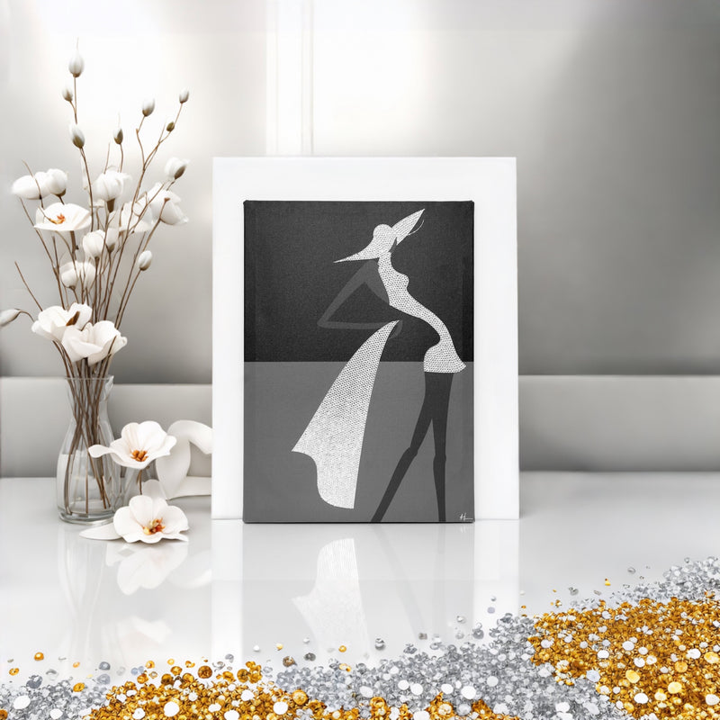 Blinged-out luxury home decor artwork