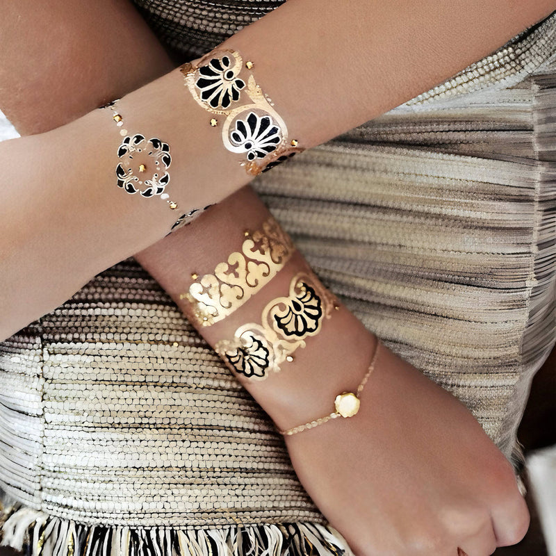 Jewelry inspired temporary tattoos