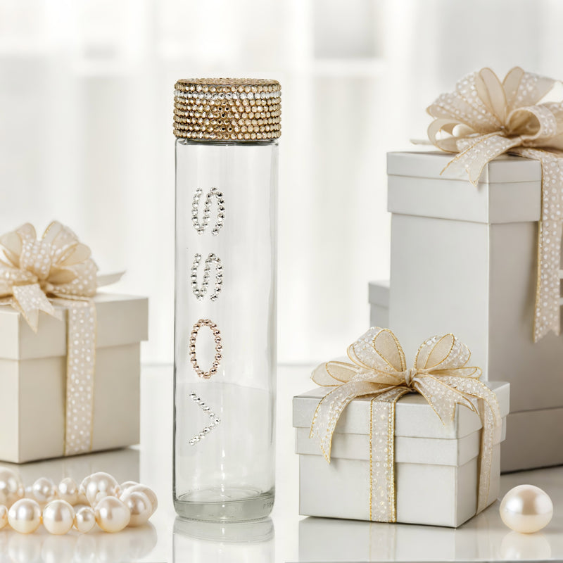 Preciosa crystal-embellished Voss bottle